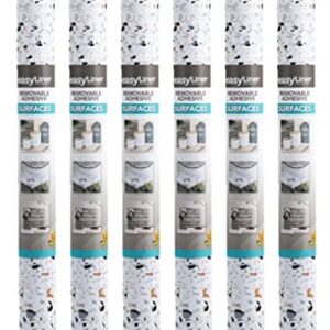 Duck 286457 EasyLiner Adhesive Laminate Surfaces Shelf Liner, Terrazzo, 20 in. x 15 ft., 6 Rolls