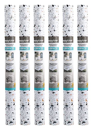 Duck 286457 EasyLiner Adhesive Laminate Surfaces Shelf Liner, Terrazzo, 20 in. x 15 ft., 6 Rolls