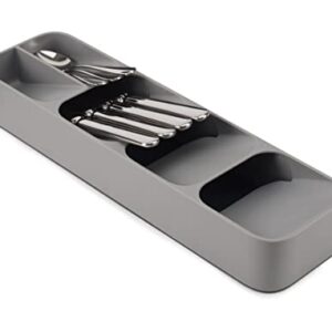 Joseph Joseph DrawerStore Compact Cutlery Organizer Kitchen Drawer Tray, Small,Gray