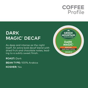 Green Mountain Coffee Roasters Dark Magic Decaf, Single-Serve Keurig K-Cup Pods, Dark Roast Coffee, 12 Count (Pack of 6)