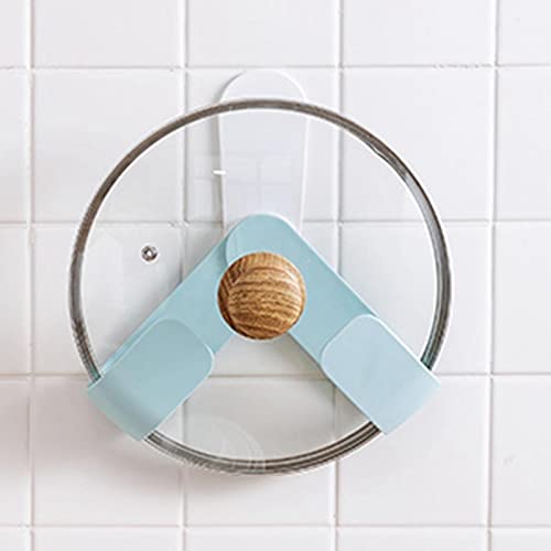 Qianly Wall Mount Pan Lid Organizer Storage Holder,Adjustable Pot Hanger for Cabinet Door