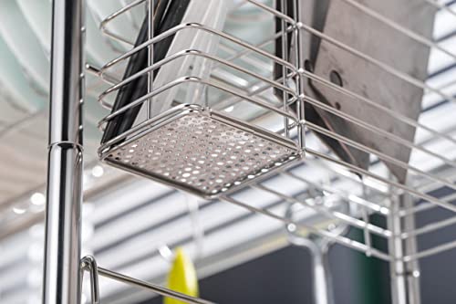 Premium Racks Professional Over The Sink Dish Rack - Fully Customizable - Multipurpose - Large Capacity (Stainless Steel)