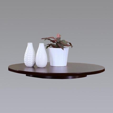 22" Espresso / Cappuccino Finish Large Lazy Susan