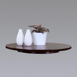 22" Espresso / Cappuccino Finish Large Lazy Susan