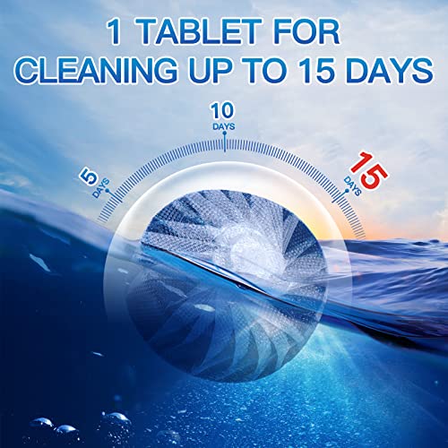 Vacplus Automatic Toilet Bowl Cleaner Tablets, Bathroom Toilet Tank Cleaner (12 PACK), VA-T165