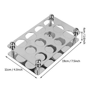 OKJHFD Wine Glass Holder with 12 Holes,Stemless Wine Cup Storage Rack for Wine Lovers Bar Display Storage Rack Without Swing (4.3x7.5x1.6 in)