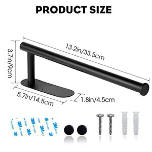 Paper Towel Holder, Under Cabinet Paper Towel Holder for Kitchen, Self Adhesive Paper Towel Roll Holder Wall Mount, SUS304 Stainless Steel Paper Towel Rack Stick on Wall for Bathroom