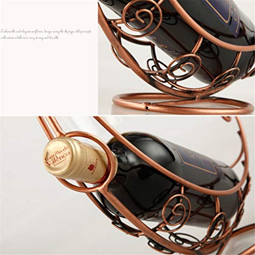 WIONC Retro Wine Bottle Holder Wine Rack Champagne Bottles Stand Glass Cup Holder Display Hanging Drinking Glasses Stemware Rack Shelf