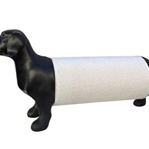 Weiner Dachshund Dog Paper Towel Holder Black Elegant Kitchen Decor | Best Gifts Idea - Dachstastic