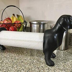 Weiner Dachshund Dog Paper Towel Holder Black Elegant Kitchen Decor | Best Gifts Idea - Dachstastic