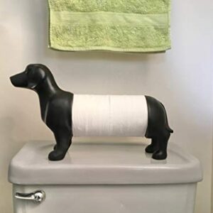 Weiner Dachshund Dog Paper Towel Holder Black Elegant Kitchen Decor | Best Gifts Idea - Dachstastic