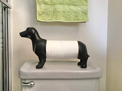 Weiner Dachshund Dog Paper Towel Holder Black Elegant Kitchen Decor | Best Gifts Idea - Dachstastic