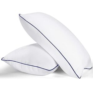 mzoimzo bed pillows for sleeping- king size, set of 2, cooling hotel quality with premium soft down alternative fill for back, stomach or side sleepers