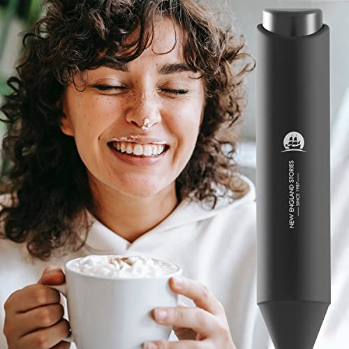 Electric Milk Frother Handheld, Battery Operated Whisk Beater Foam Maker for Coffee, Cappuccino, Latte, Matcha, Hot Chocolate, Mini Drink Mixer