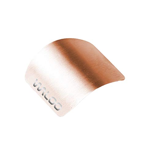 WALOO Stainless Steel Finger Guard for Cutting | Knife Cutting Protector & Kitchen Tool Guards | Kitchen Safe Chop Cut Tool Avoid Hurting During Slicing & Chopping (1 Pack, Rose Gold)