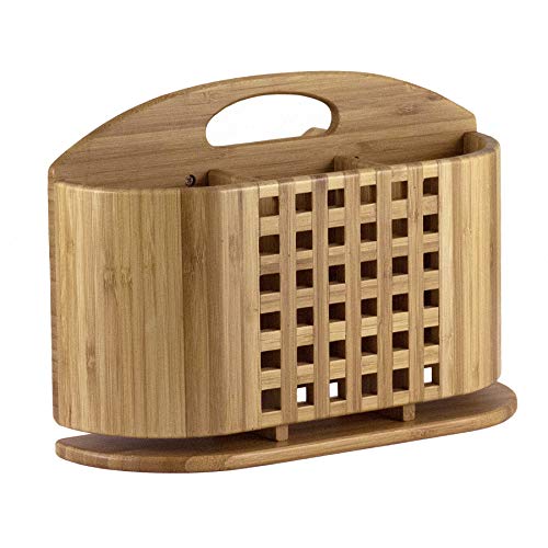 Totally Bamboo "Eco" Utensil, Flatware and Cutlery Drying Caddy for Totally Bamboo Eco Dish Drying Rack