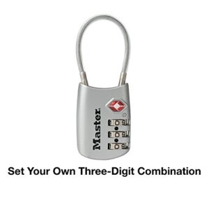 Master Lock TSA Set Your Own Combination Luggage Lock, TSA Approved Lock for Backpacks, Bags and Luggage, Colors May Vary, 4688D