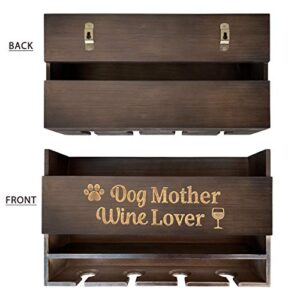 GIFTAGIRL Dog Mom Gifts for Women - Fun Dog Lover Gifts for Women, Our Dog Mom Wine Lover Racks are Perfect Dog Themed Gifts or Dog Owner Gifts for Christmas, and Arrive Beautifully Gift Boxed