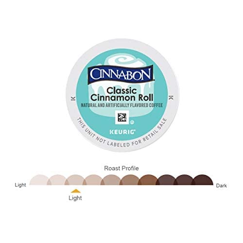 Cinnabon Classic Cinnamon Roll Keurig Single-Serve K-Cup Pods, Light Roast Coffee, 48 Count