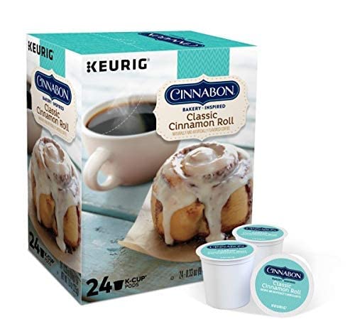 Cinnabon Classic Cinnamon Roll Keurig Single-Serve K-Cup Pods, Light Roast Coffee, 48 Count