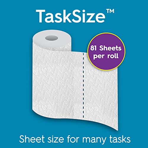 Viva Multi-Surface Cloth Paper Towels, Task Size - 24 Super Rolls (81 Sheets per Roll)
