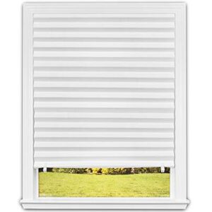 Redi Shade No Tools Original Light Filtering Pleated Paper Shade White, 36 in x 72 in, 6 Pack