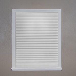 Redi Shade No Tools Original Light Filtering Pleated Paper Shade White, 36 in x 72 in, 6 Pack