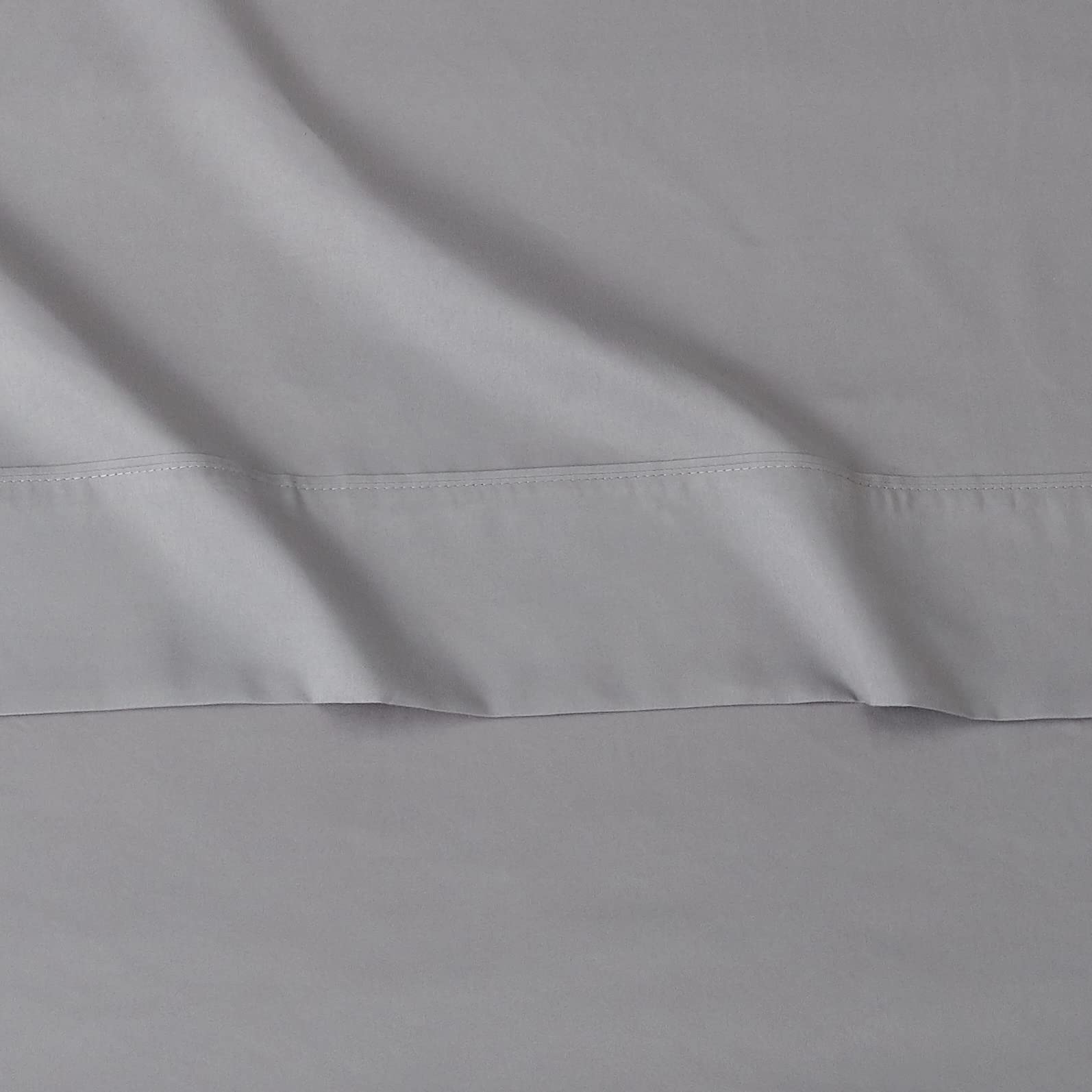 Amazon Basics Lightweight Super Soft Easy Care Microfiber Bed Sheet Set with 14-Inch Deep Pockets - Queen, Dark Gray