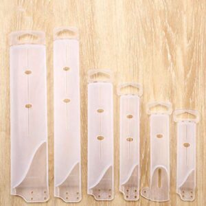 Cabilock 1 Chef Knives Cover Set 6pcs Plastic Knife Sheath Clear Knife Sleeves Knife Protector Bread Knife Safety Cover for Home Leather Knives Sheath Shop Plastic Knives Guard