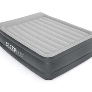 SLEEPLUX Durable Inflatable Air Mattress with Built-in Pump, Pillow and USB Charger, 22" Tall Queen