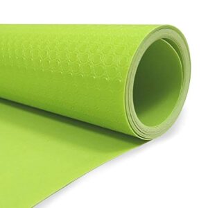 shelf liners, eva non-slip drawer mats, non-adhesive cupboard pad, kitchen cabinet lining cushion bathroom drawers for home, 17.7 x 59 inches – green