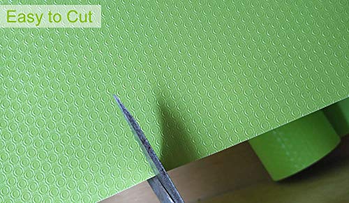 Shelf Liners, EVA Non-Slip Drawer Mats, Non-Adhesive Cupboard Pad, Kitchen Cabinet Lining Cushion Bathroom Drawers for Home, 17.7 x 59 inches - Green