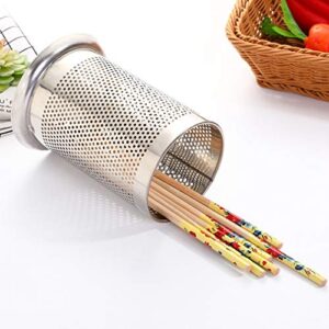 Saim Utensil Holder Stainless Steel Flatware Container for Spatula Sets Gadgets, Flatware Caddy for Cutlery Spoon Fork Kitchen Gadgets Etc