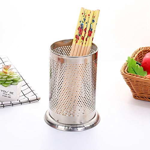 Saim Utensil Holder Stainless Steel Flatware Container for Spatula Sets Gadgets, Flatware Caddy for Cutlery Spoon Fork Kitchen Gadgets Etc