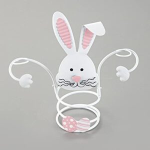 the lakeside collection easter bunny wine or beverage bottle and drinking glass holder