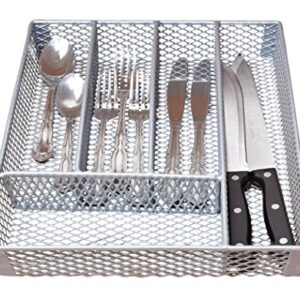 Kitchen Details, Utensil Holder, Drawer Organizer, Grey Small Cutlery Tray