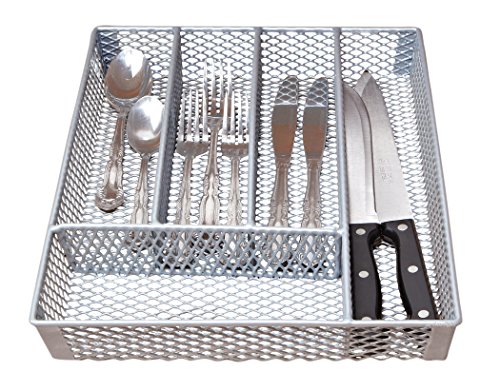 Kitchen Details, Utensil Holder, Drawer Organizer, Grey Small Cutlery Tray