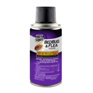 Hot Shot Bed Bug & Flea Fogger Pack 3-Pack, Kills Bed Bugs and Fleas Indoors, Get Rid of Fleas In House, Inhibits Reinfestation Up to 7 Months