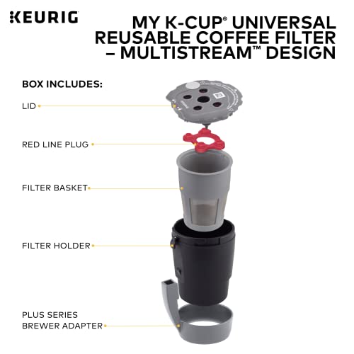 Keurig My K-Cup Universal Reusable Filter MultiStream Technology - Gray