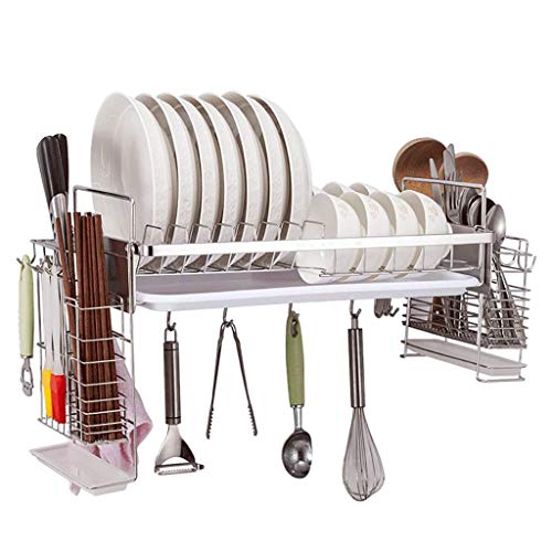 FEHUN Sinks,Wall-Mounted Kitchen Dish Rack Drain Rack Kitchen Racks