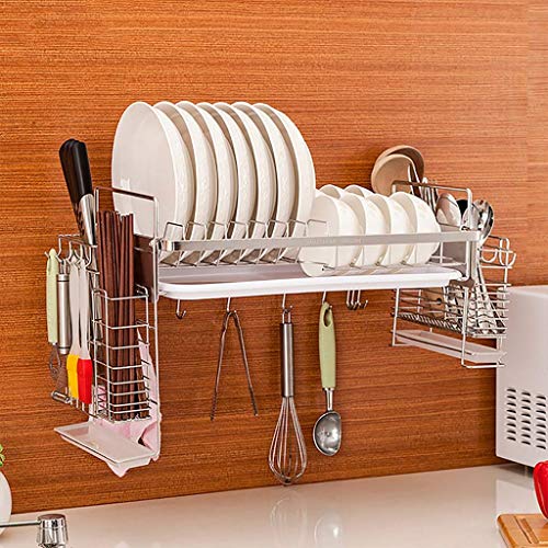 FEHUN Sinks,Wall-Mounted Kitchen Dish Rack Drain Rack Kitchen Racks