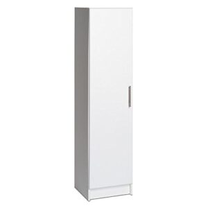 winslow white 16-inch broom cabinet, white