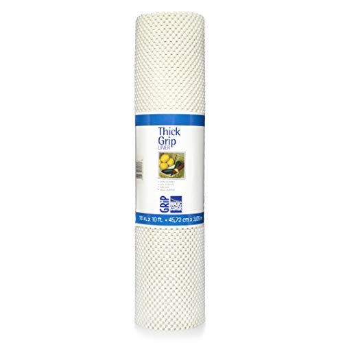 Magic Cover Thick Grip Liner For Drawer, Shelf, Counter Tops and Surface Setting - White - 12''x5'