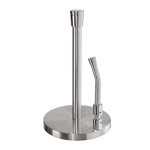 Oggi Stainless Steel Tension Arm Paper Towel Holder, Silver