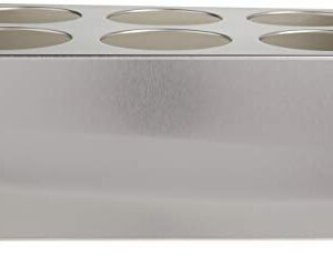 Winco 6 Hole Flatware Cylinder Holder, 2-Tier