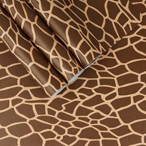 brown geometric peel and stick wallpaper decorative self adhesive geometric contact paper shelf liner countertop cabinets furniture vinyl film sticker 17.7″ x 117″