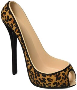 wild eye designs high heel bottle holder, leopard
