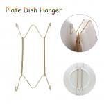 Invisible Plate Hangers, Invisible Hook Dish Wall Display, Wall Display Plates Hanger W Type Dish Spring Holder, Wall Plate Hangers(10 inch)