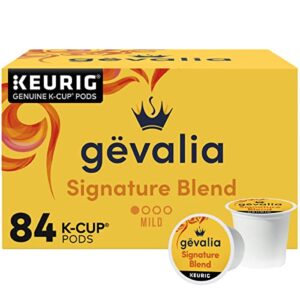 gevalia signature blend coffee, mild, k-cup pods, 84 count