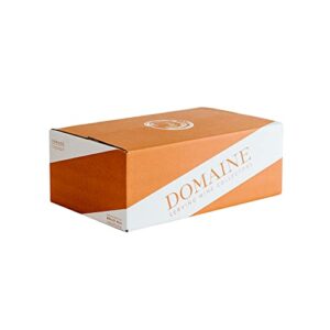 12-bottle layflat wine storage box (qty: 5 boxes) | domaine wine storage | stores 12 bottles | bundle options available | pre-cut inserts included